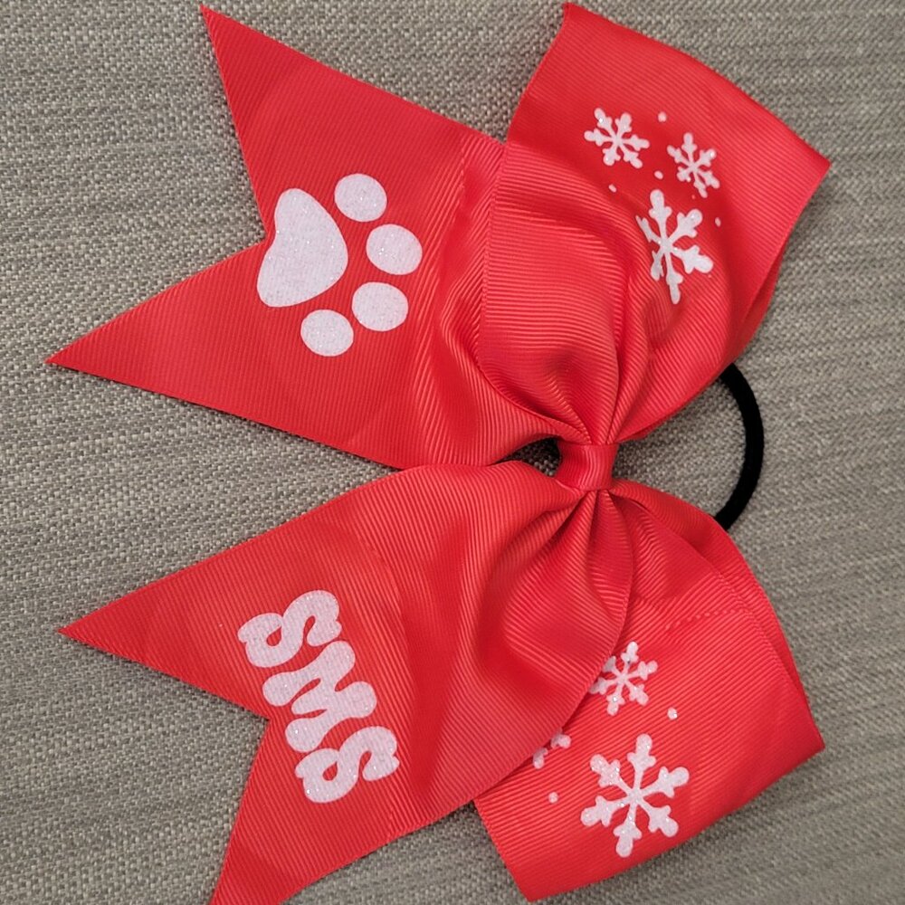 Cheer Bow Red Cheerleading Tryout